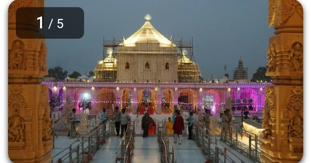 सुनहरा गुंबद, खंभों पर गजब की कलाकृति… श्रीराम मंदिर के फर्स्ट फ्लोर की तस्वीरें मन मोह लेंगी 1 Screenshot 20251016 073835