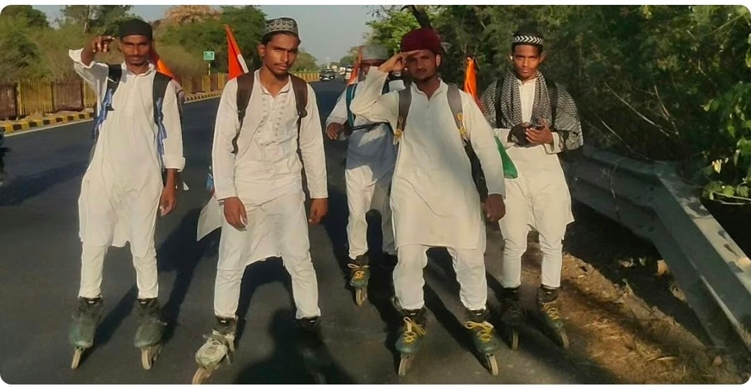 बिहार से निकले पांच युवाओं की अनोखी यात्रा; स्केटिंग कर पहुंचे संतकबीरनगर, 2800 किमी. का तय करेंगे सफर 1 Screenshot 20260403 123119