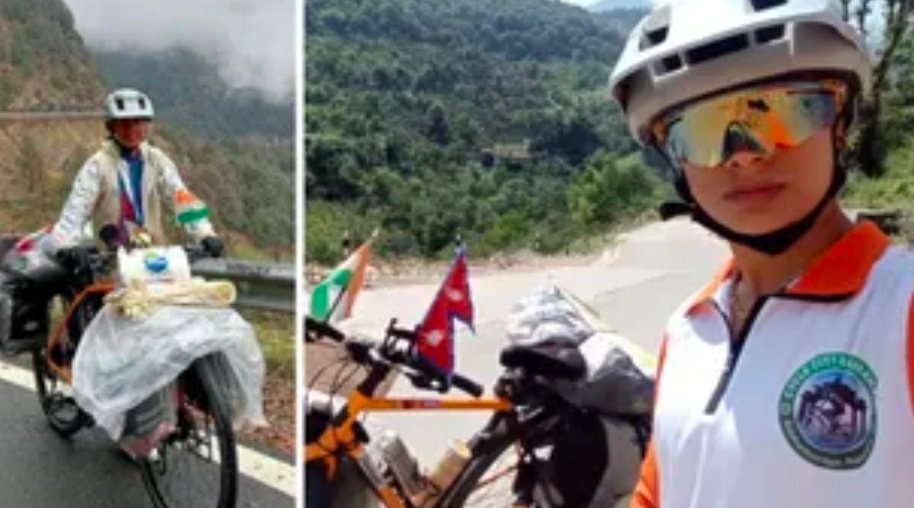साइकिल से विश्व भ्रमण पर निकलीं नेपाल की यमुना ढकाल, हिमालय संरक्षण का दिया संदेश 1 Screenshot 20260515 113557