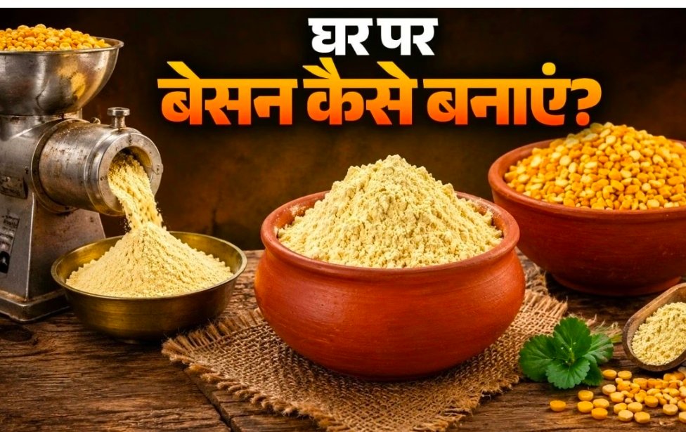 चना दाल से घर पर बनाएं शुद्ध बेसन, सब्जी और पकौड़ों का स्वाद बढ़ जाएगा कई गुना 1 Screenshot 20260829 142739