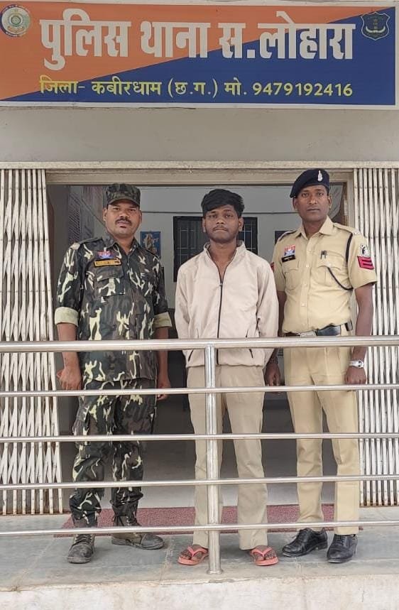 थाना सहसपुर लोहारा पुलिस की प्रभावी कार्यवाही, किराना दुकान में हुई चोरी के प्रकरण में फरार आरोपी अमन निषाद उर्फ गदालू निषाद गिरफ्तार।* 1 IMG 20261027 WA0013